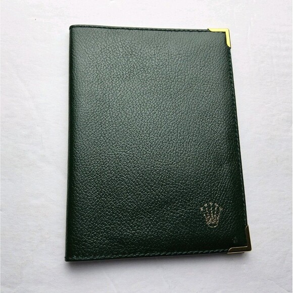 Vintage Rolex Leather Passport Holder Wallet Case 0068.08.34